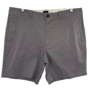 J. Crew 7" Stretch Gray Chino Shorts New